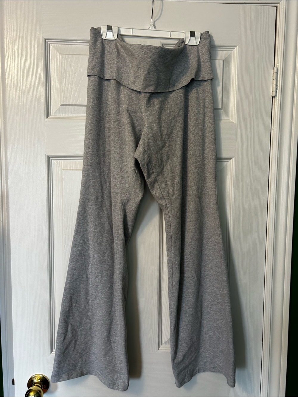 Aritzia homestretch grey Wide-Leg Foldover Waist Lounge yoga Pants - XL